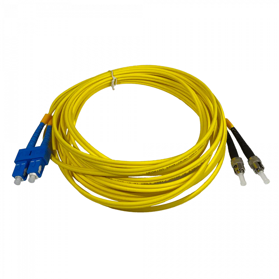 5mt ST/UPC-SC/UPC MonoModo SM Duplex Jumper Cable Fibra 9/125um 3mm  2