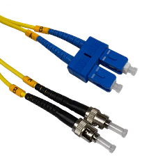 5mt ST/UPC-SC/UPC MonoModo SM Duplex Jumper Cable Fibra 9/125um 3mm 