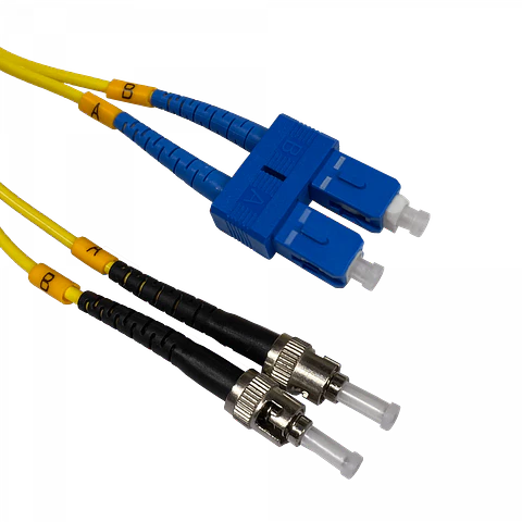 5mt ST/UPC-SC/UPC MonoModo SM Duplex Jumper Cable Fibra 9/125um 3mm 