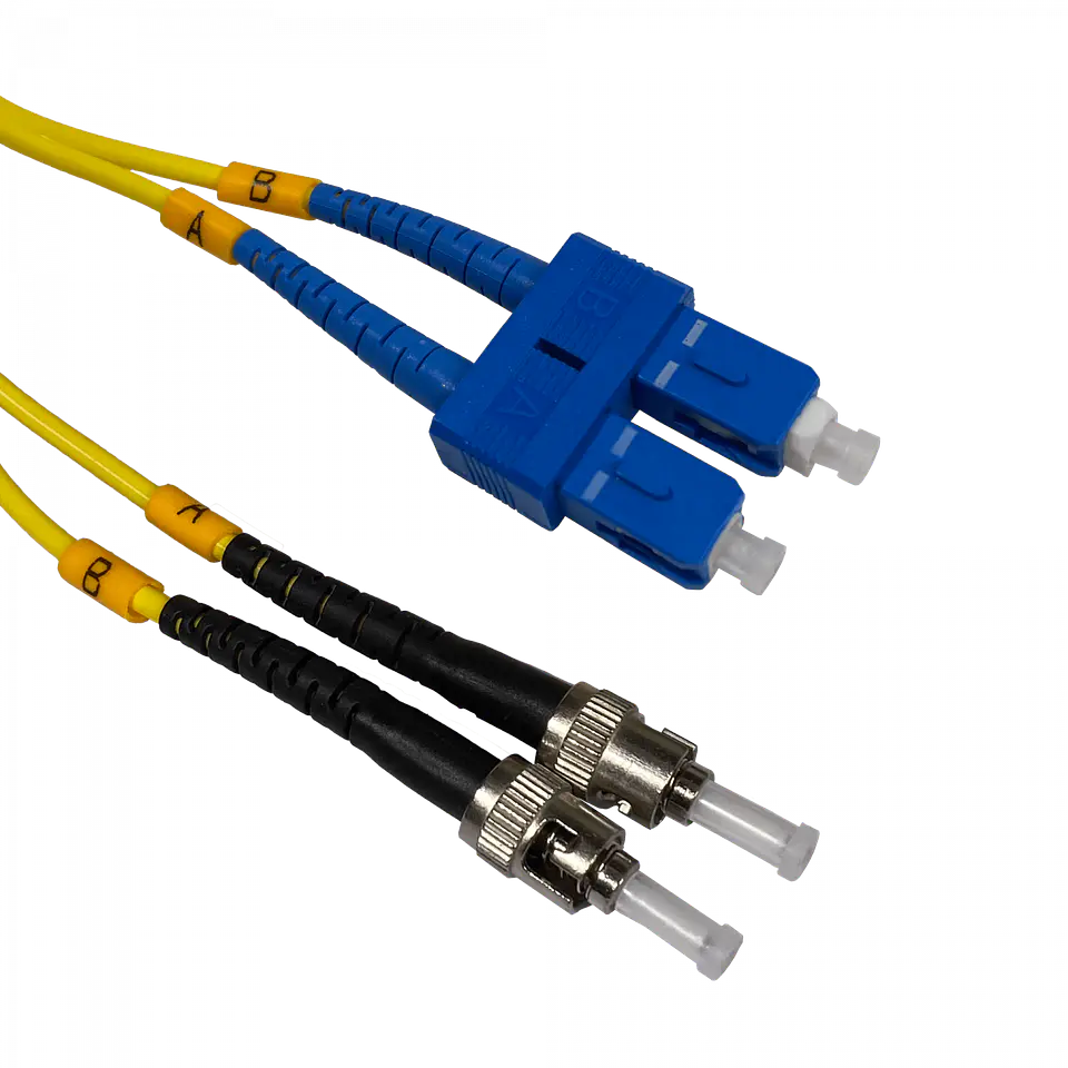 5mt ST/UPC-SC/UPC MonoModo SM Duplex Jumper Cable Fibra 9/125um 3mm  1