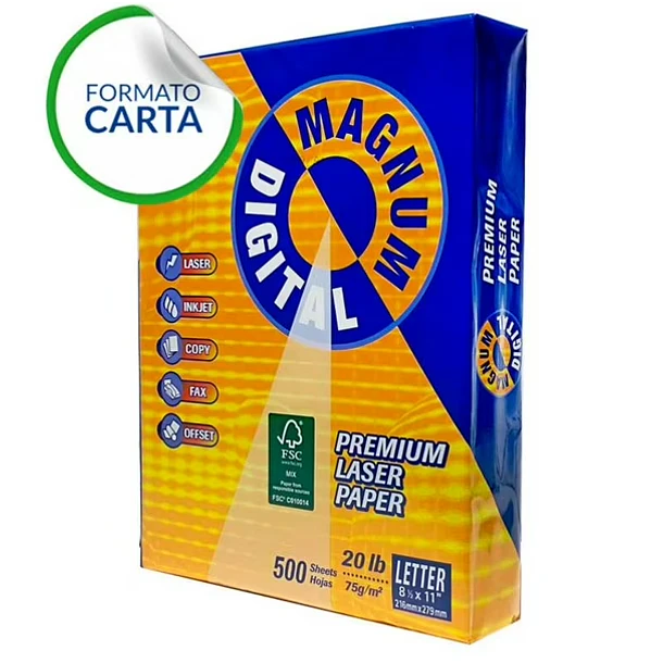 RESMA PAPEL CARTA 75 GR 500 HOJAS MAGNUM