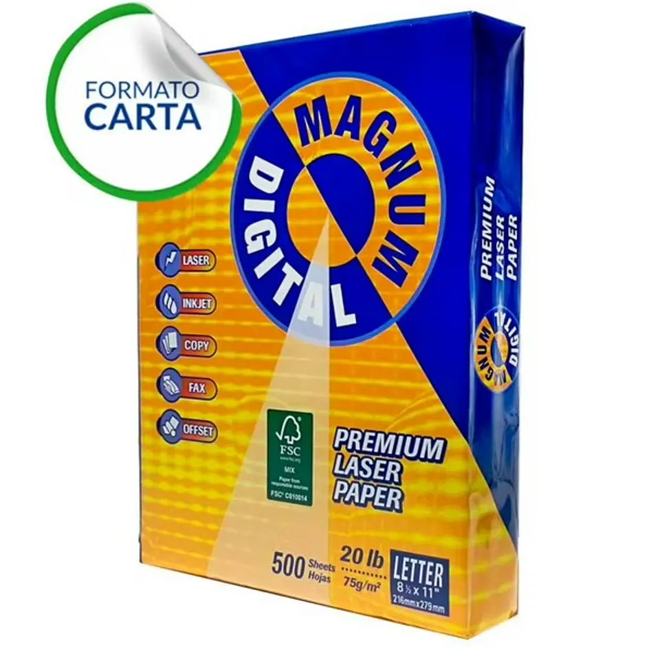 RESMA PAPEL CARTA 75 GR 500 HOJAS MAGNUM 1