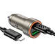 Cargador para automovil 30W con cable tipo c a lightning HOCO Z57A 