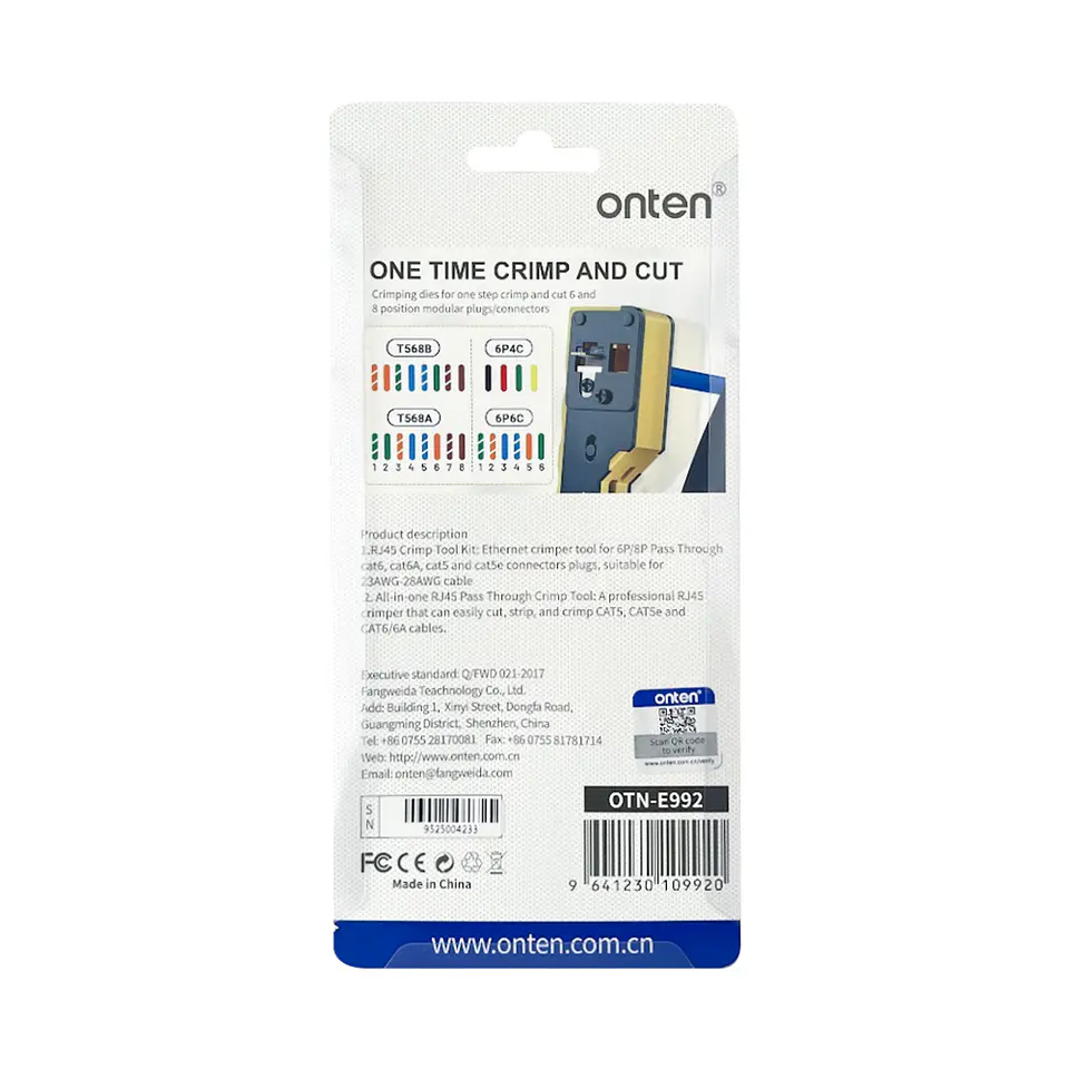 Crimpiadora RJ45/RJ11 con cuchilla de corte 3