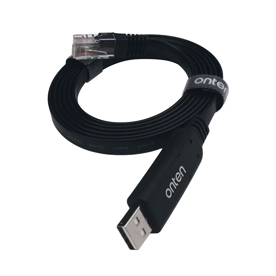 Cable USB-A para consola RJ45 serial grado industrial  1