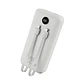 Powerbank 20.000 mah 22.5w incluye dos cables iphone y Usb C DUAL IMPUT Blanco  - Miniatura 1