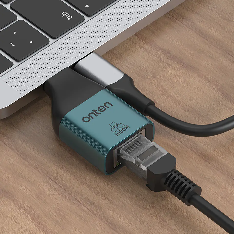 Adaptador tipo c a RJ45 ethernet Gigabyte ONTEN  6