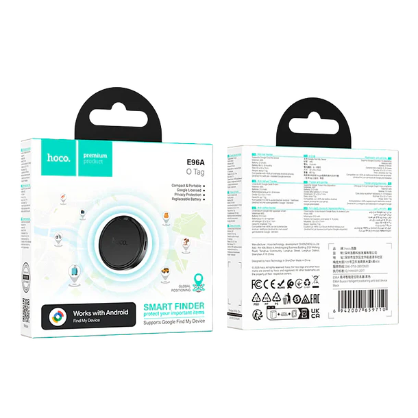 GPS Hoco E96A – Localizador Compatible con Google Find My Device (Android) 2