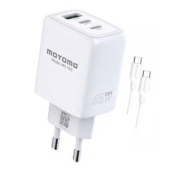 Cargador super rápido 65W 2 USB-C + 1 USB MO-Y65 