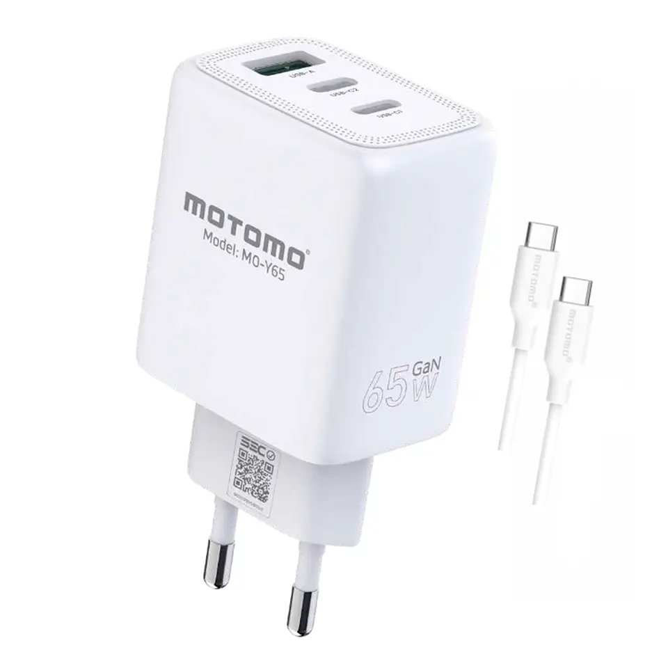 Cargador super rápido 65W 2 USB-C + 1 USB MO-Y65  1