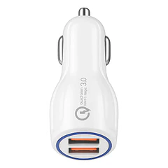 Cargador para vehículo DUAL 2.4A USB MO-CAR21 