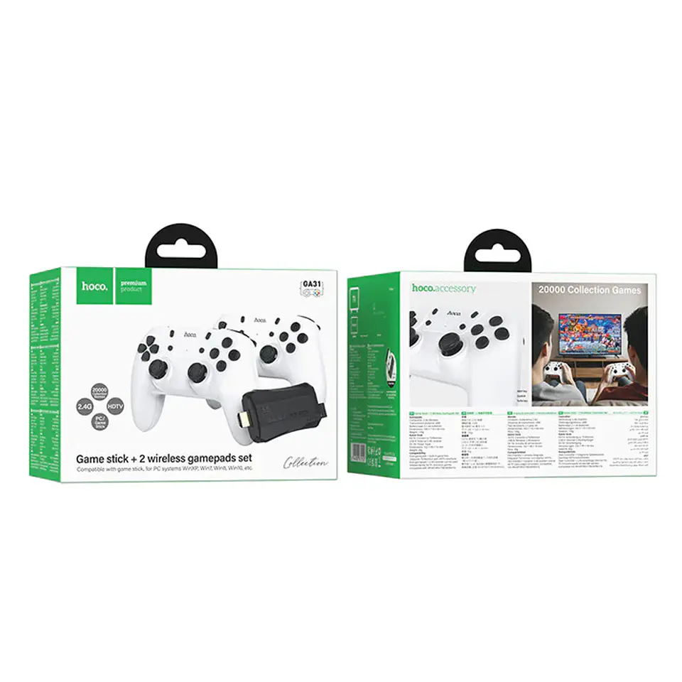 Consola retro gamer stick + 2 wireless 20.000 mil juegos SET GA31 5