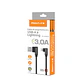 Cable de carga y datos USB a LIGHTNING Trenzado 3.0A Negro en L 1M  - Miniatura 2
