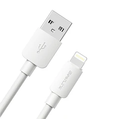 Cable de carga y datos 2.4A USB A LIGTHNING Blanco 2MTS