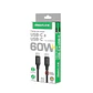 Cable de carga y datos USB-C A USB-C 60w negro 1M  - Miniatura 2