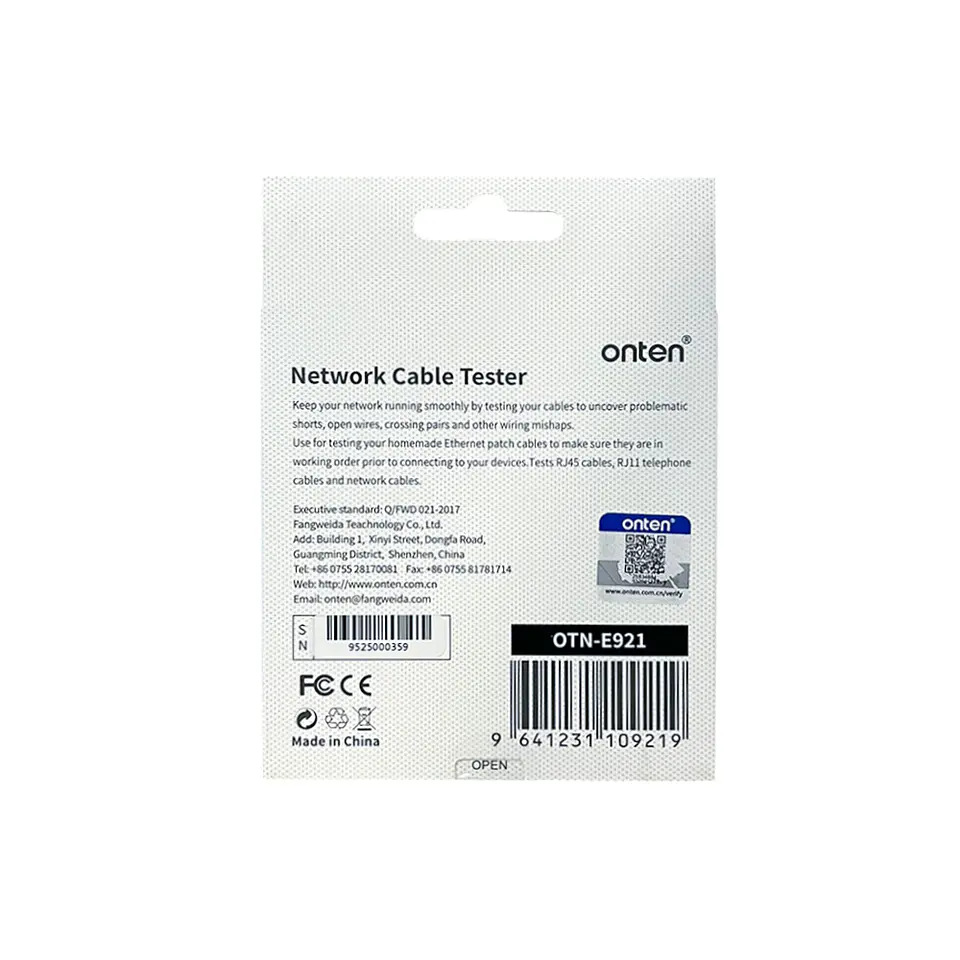 Tester de red RJ45 RJ11 ONT-E921  3