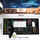 Mouse Pad Gamer 80x30cm Antideslizante Accesos directos. 2