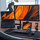 Soporte monitor y notebook brazo articulado escritorio negro - Miniatura 4
