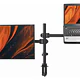 Soporte monitor y notebook brazo articulado escritorio negro