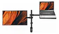 Soporte monitor y notebook brazo articulado escritorio negro - Miniatura 1