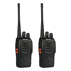 Walkie-talkie Baofeng Walkie-talkie BF 888S de 2 radios y frecuencia UHF - negro
