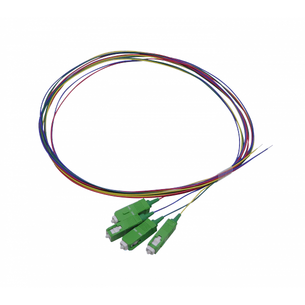 PIGTAIL SC/APC SM 1,5MT 4-UNIDADES 150CM 0,9MM 1.5MT MONOMODO 9/125UM  2