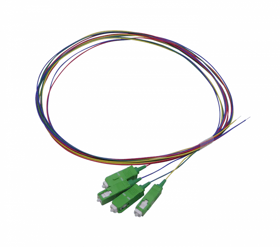PIGTAIL SC/APC SM 1,5MT 4-UNIDADES 150CM 0,9MM 1.5MT MONOMODO 9/125UM  2