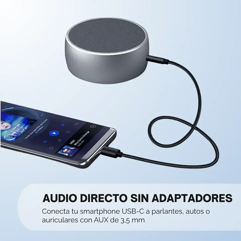 Cable de audio adaptador USB-C A 3.5mm T-007 2