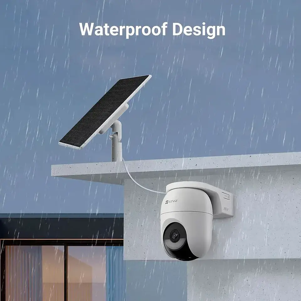 Camara inteligente EZVIZ 2K CB8C 4mp exterior con panel solar  6