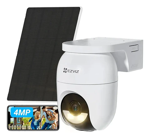 Camara inteligente EZVIZ 2K CB8C 4mp exterior con panel solar 