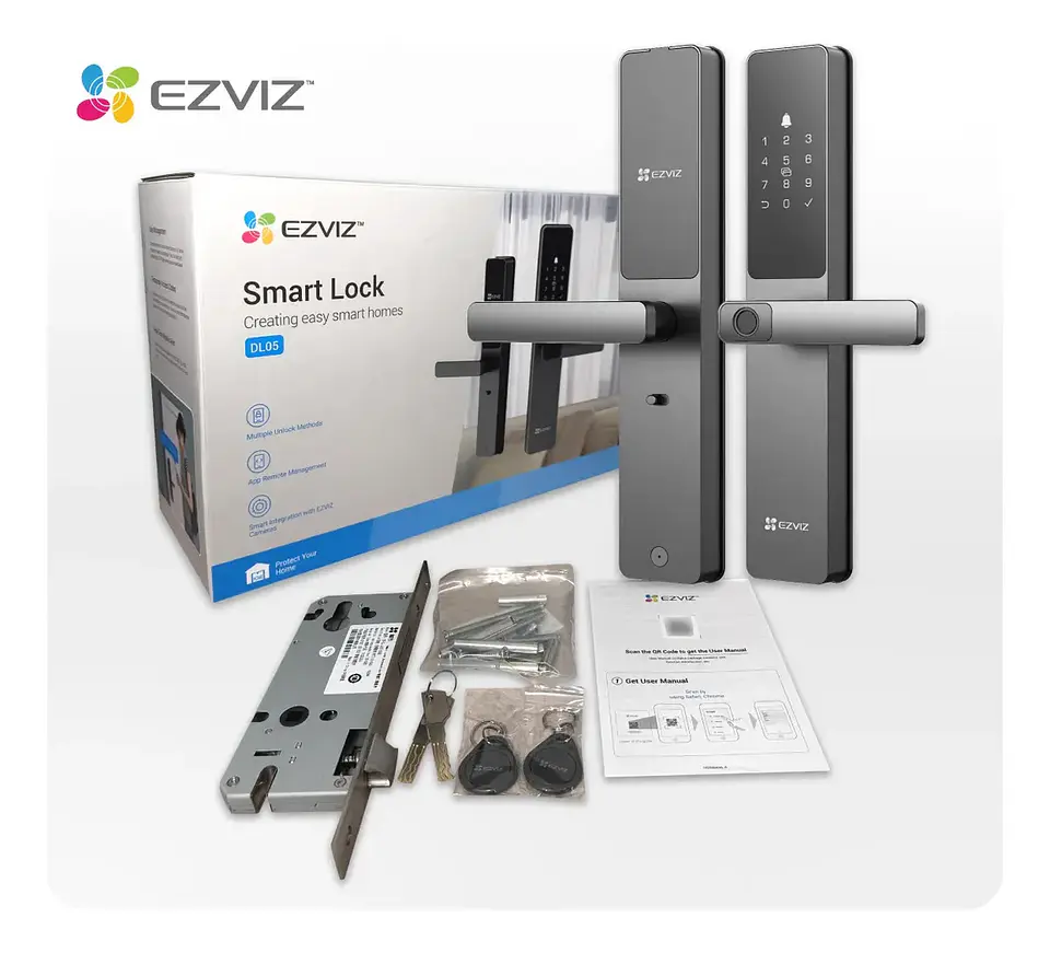 Cerradura inteligente EZVIZ DL05 WIFI con huella dactilar  2