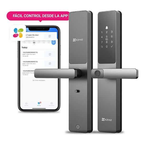 Cerradura inteligente EZVIZ DL05 WIFI con huella dactilar  1