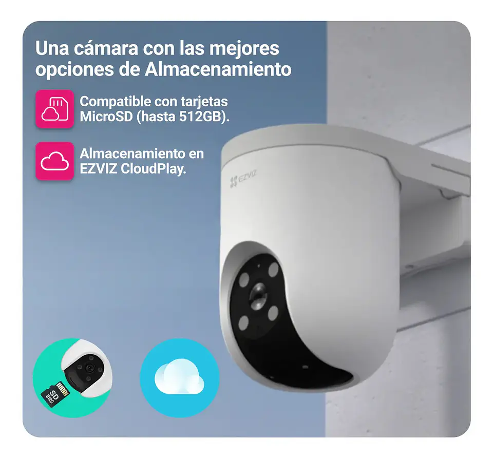 Camara inteligente EZVIZ 2K H8C PRO 3MP exterior  3