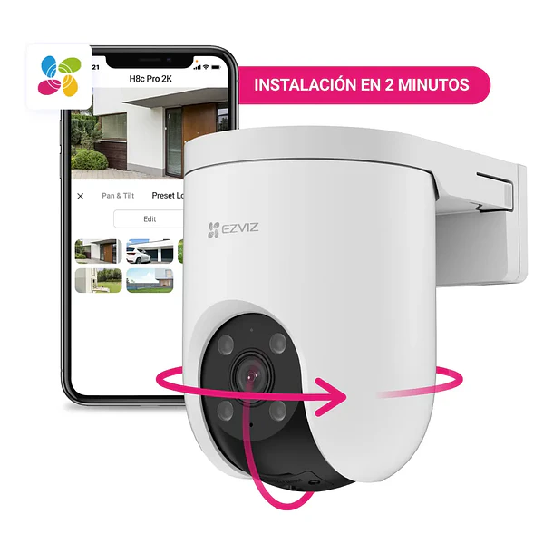 Camara inteligente EZVIZ 2K H8C PRO 3MP exterior  6
