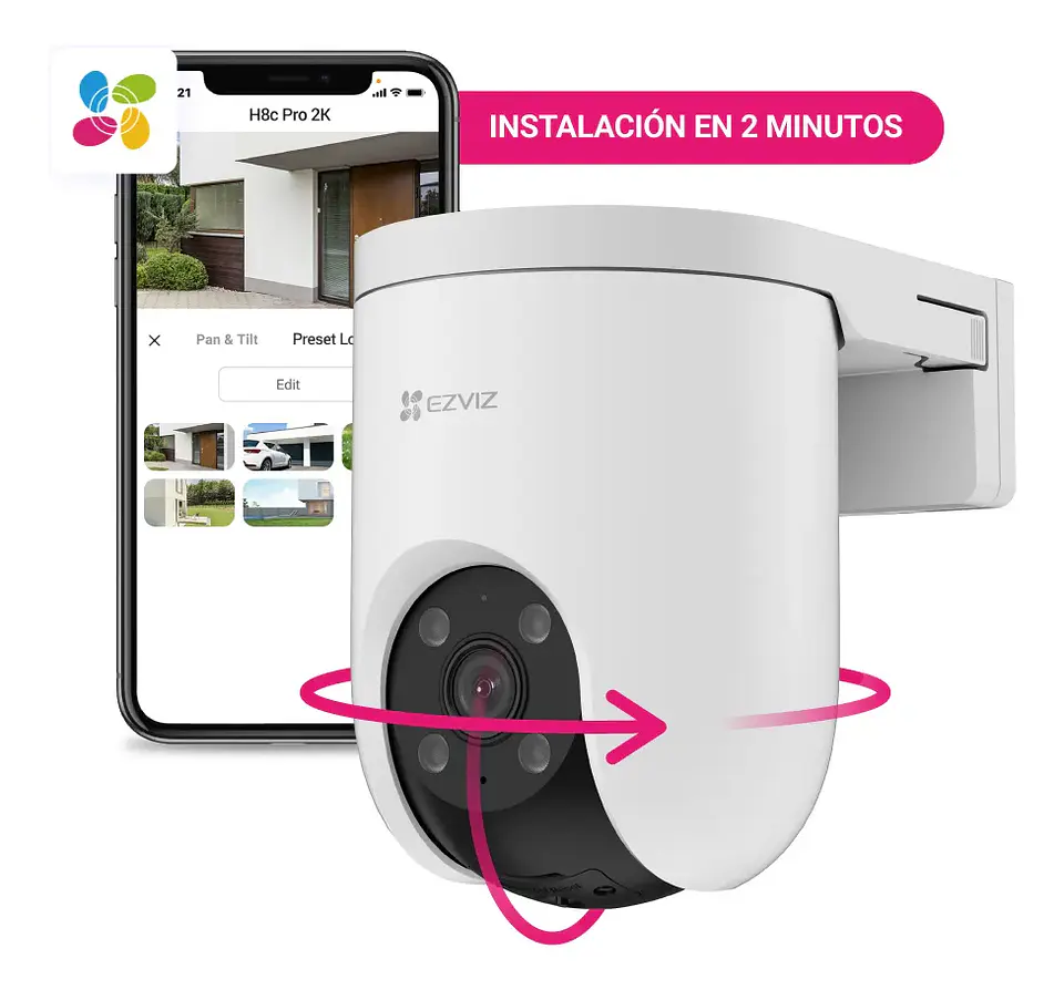 Camara inteligente EZVIZ 2K H8C PRO 3MP exterior  6