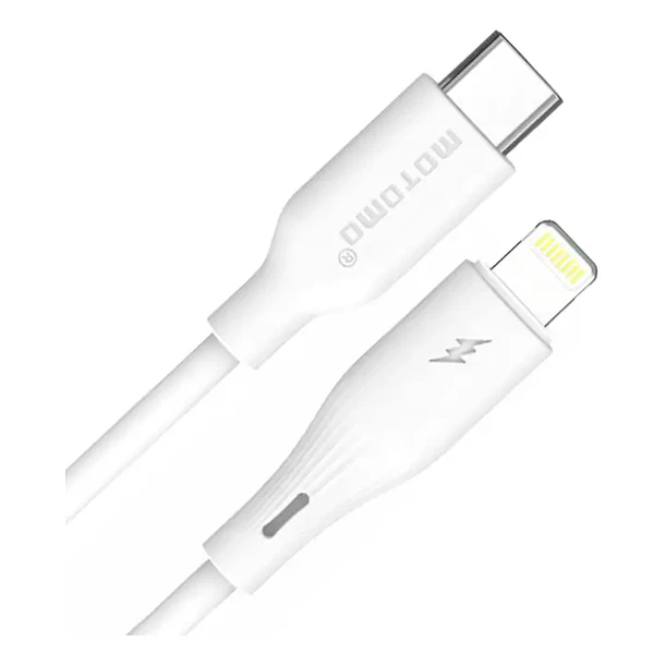 Cable de carga y datos USB-C a Lightning Blanco 27w 1MT