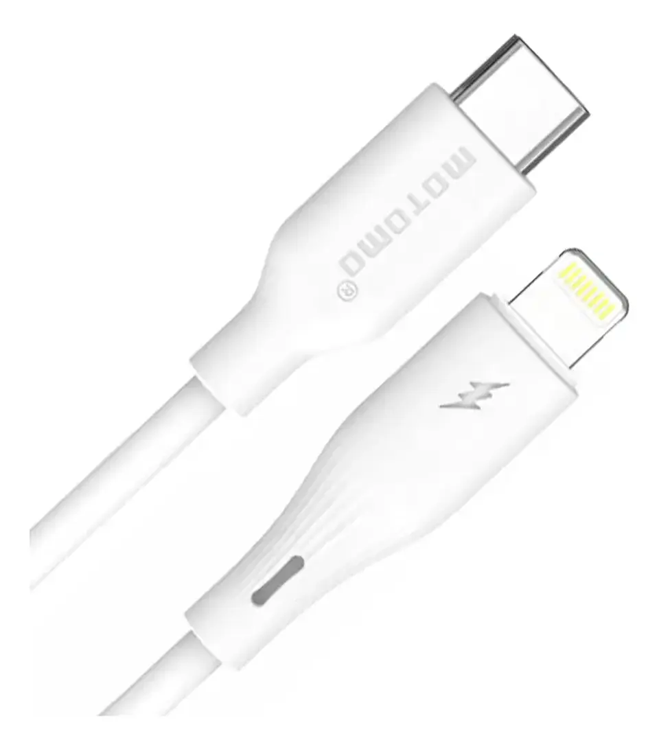 Cable de carga y datos USB-C a Lightning Blanco 27w 1MT 1