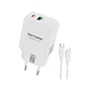 Cargador USB-C A USB-C completo Motomo PD 30W dual  - Miniatura 1