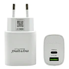 Cargador de pared Dual USB + USB-C sin cable motomo 20W MO-PDL20  1