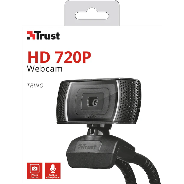 Camara web Trust HD 720P Microfono incorporado  2