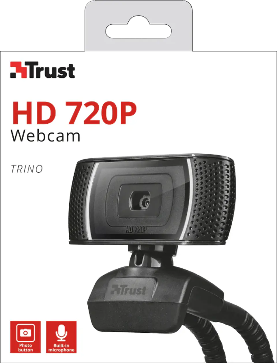 Camara web Trust HD 720P Microfono incorporado  2