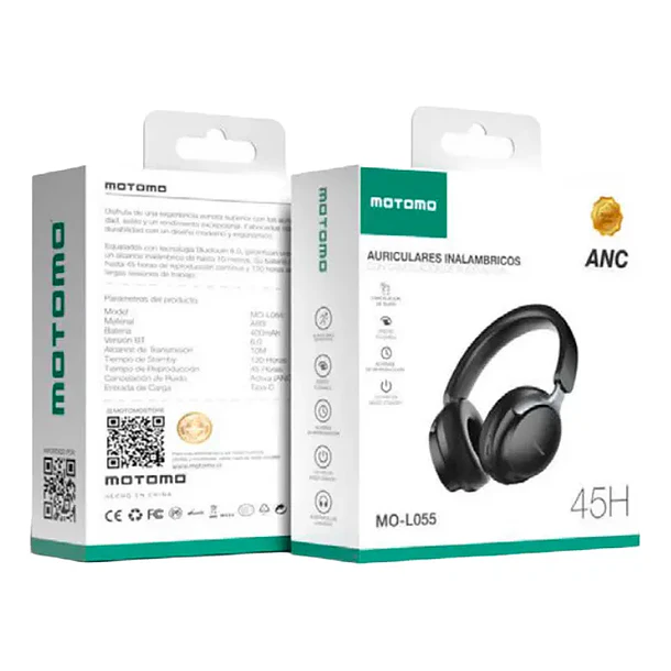 Audífono inalámbrico con cancelación de ruido L055 NEGRO 3
