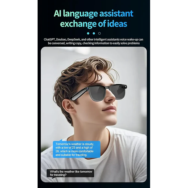 Smart Glasses lentes con IA con camara GS-98 5