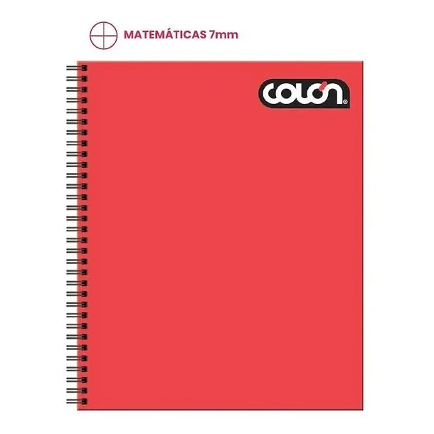 1 CUADERNO UNIVERSITARIO MATEMATICA 7 MM 100 HOJAS COLON 2