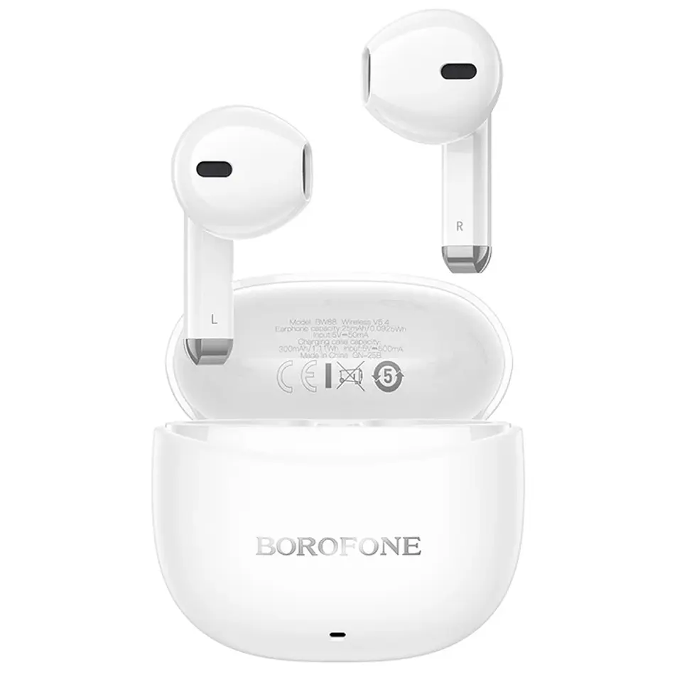 Audifonos bluetooth BOROFONE BW88 Blanco 3
