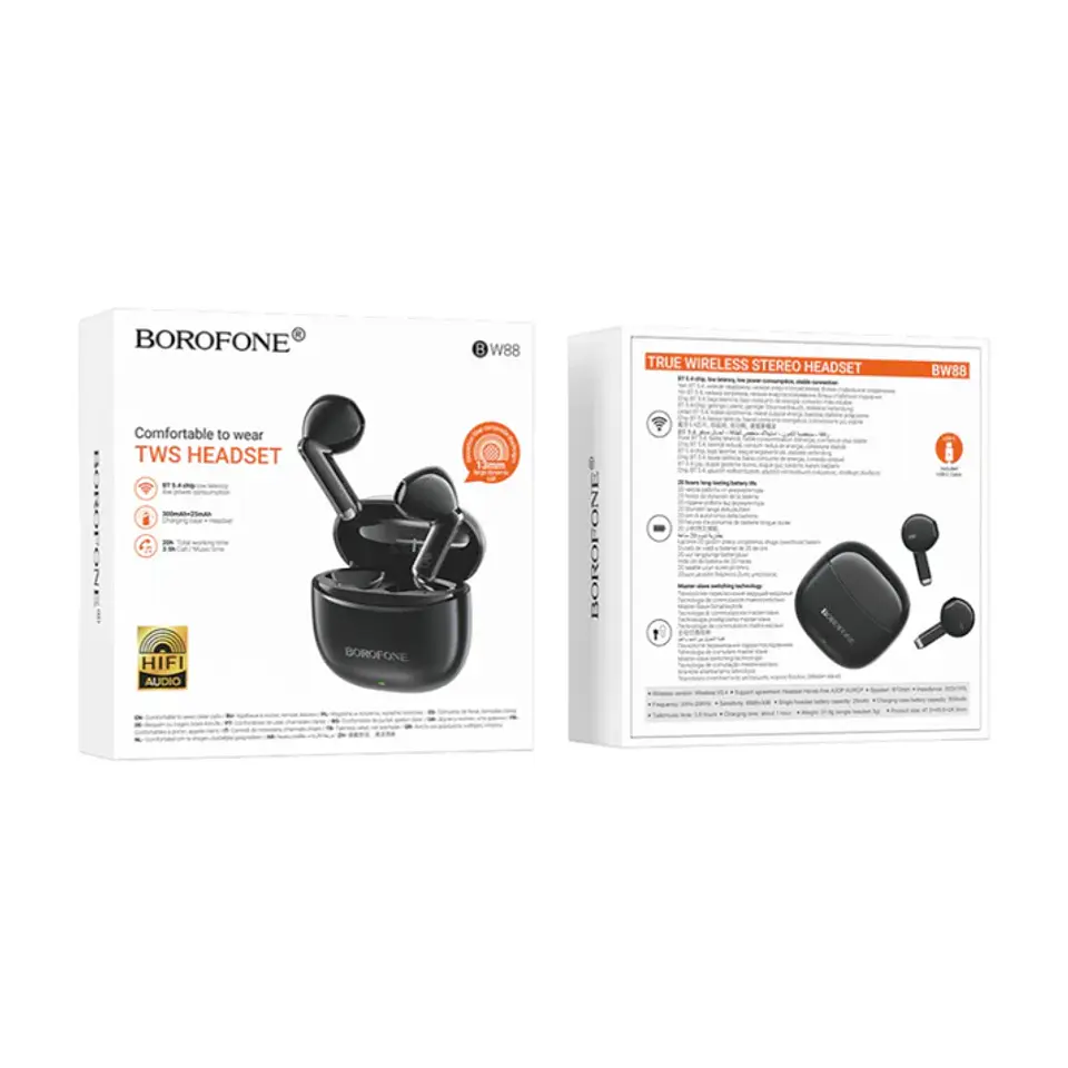 Audifonos bluetooth BOROFONE BW88 Negro 2