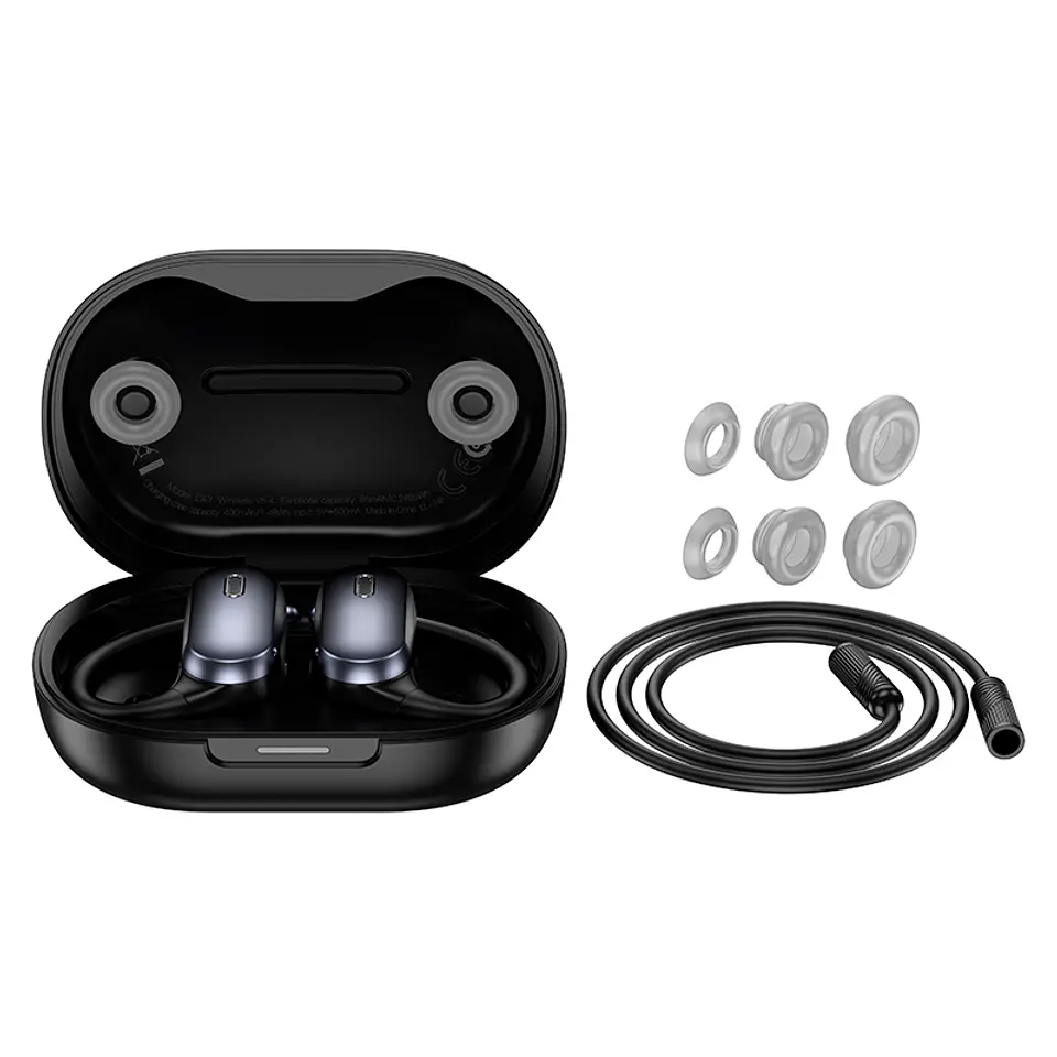 Audifonos bluetooth HOCO EA7 ANC+ENC Negro 2