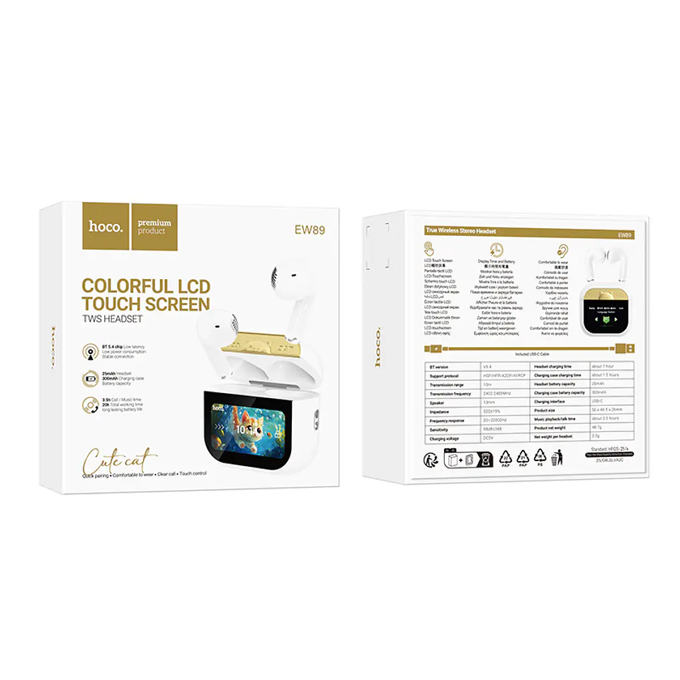 Audifonos bluetooth HOCO EW89 Blanco  3