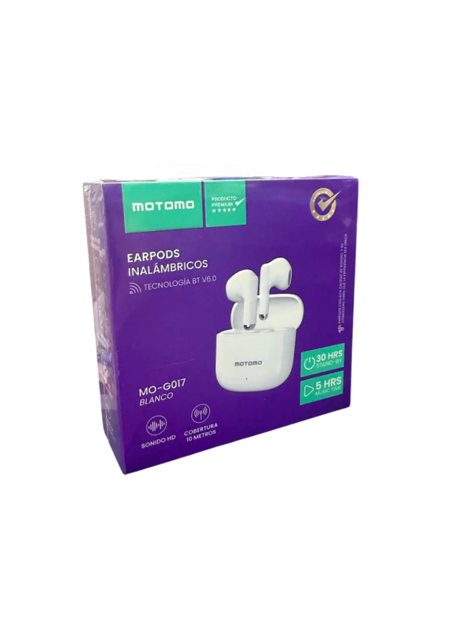 Audifonos Bluetooth motomo MO-G017 Blanco 2