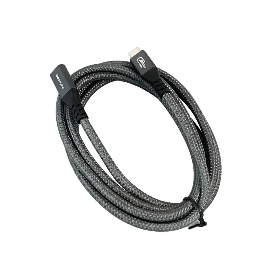 Cable de extension USB tipo C a C macho-hembra, carga rápida de 100W, 20Gb, 4K, 1,8 m 3